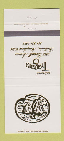 Matchbook Cover - Ristorante Tragara Bethesda MD 30 Strike