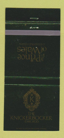 Matchbook Cover - Knickerbocker Hotel Chicago IL Prince of Wales WEAR 30 Strike