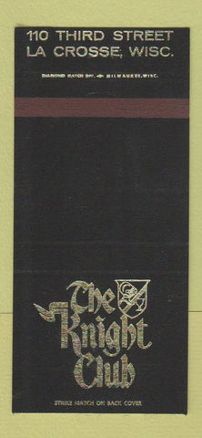 Matchbook Cover - The Knight Club La Crosse WI 30 Strike