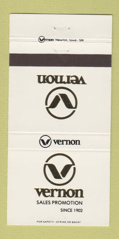 Matchbook Cover - Vernon Sales Promotion Newton IA 30 Strike