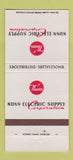 Matchbook Cover - Nunn Electric Supply Lubbock Austin Amarillo TX 30 Strike