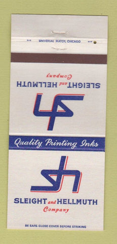 Matchbook Cover - Sleight and Hellmuth Printing Inks WEAR 30 Strike