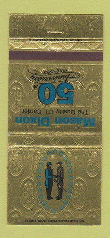 Matchbook Cover - Mason Dixon Trucking 1982 30 Strike