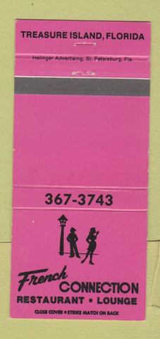 Matchbook Cover - French Connection Restaurant Treasure Island FL 30 Strike