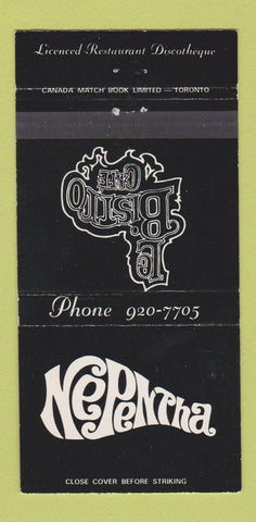 Matchbook Cover - Le Bistro Cafe Disco Nepentha 30 Strike