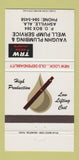 Matchbook Cover - Vaughn Plumbing Well Pump Ashville AL 30 Strike