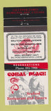Matchbook Cover - Coral Place Restaurant Hamilton ON 30 Strike
