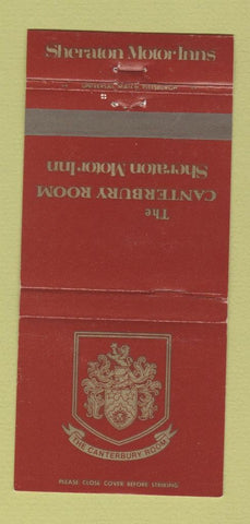 Matchbook Cover - Sheraton Motor Inns Canterbury Pittsburgh PA WEAR 30 Strike