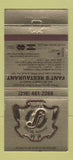 Matchbook Cover - Fant's Restaurant Steak Richmond Heights OH 30 Strike