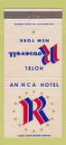 Matchbook Cover - Roosevelt Hotel New York City 30 Strike