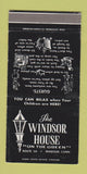 Matchbook Cover - Windsor House Windsor CT WORN 30 Strike