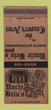 Matchbook Cover - Uncle Bela's Pub Rochester MI 30 Strike
