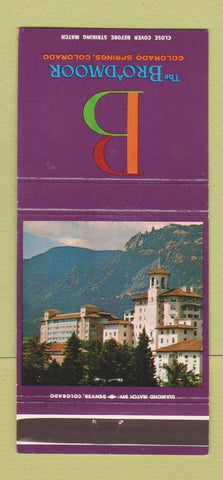 Matchbook Cover - Broadmoor Hotel Colorado Springs 30 Strike