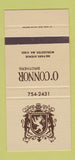Matchbook Cover - O'Connor Brothers Worcester MA SAMPLE 30 Strike