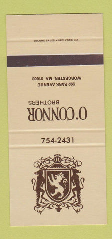 Matchbook Cover - O'Connor Brothers Worcester MA SAMPLE 30 Strike