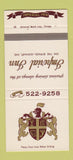 Matchbook Cover - Imperial Inn Elkhart IN SAMPLE 30 Strike