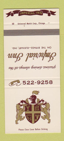 Matchbook Cover - Imperial Inn Elkhart IN SAMPLE 30 Strike