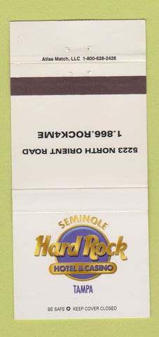 Matchbook Cover - Seminole Hard Rock Hotel Casino Tampa FL 30 Strike
