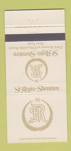 Matchbook Cover - St Regis Sheraton Hotel New York City 30 Strike