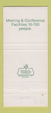 Matchbook Cover - Shannons Sheraton Fredericksburg VA Hotel 30 Strike