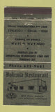 Matchbook Cover - Bohemia Restaurant Hot Springs AR 30 Strike