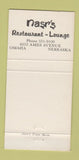 Matchbook Cover - Nasr's Restaurant Omaha NE WEAR 30 Strike