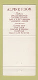 Matchbook Cover - Alpine Room Salisbury MD 30 Strike