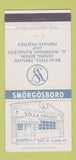 Matchbook Cover - Villa Sweden Smorgosbord Chicago IL 30 Strike