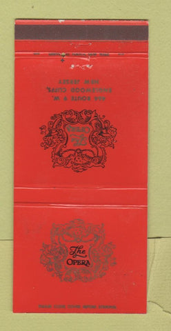 Matchbook Cover - The Opera Englewood Cliffs NJ WEAR 30 Strike