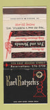 Matchbook Cover - Karl Ratzsch's Restaurant Hubertus WI WEAR 30 Strike