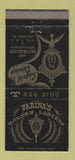 Matchbook Cover - Farina's Golden Lantern Warwick RI restaurant 30 Strike