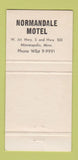 Matchbook Cover - The Forester's Normandale Motel Minneapolis MN 30 Strike
