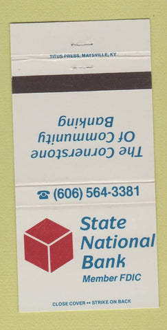Matchbook Cover - State National Bank WEAR 30 Strike