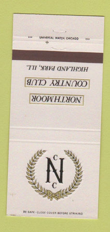 Matchbook Cover - Northmoor Country Club Hightland Park IL 30 Strike