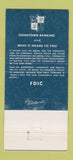 Matchbook Cover - First National Bank Ontonagon MI 30 Strike