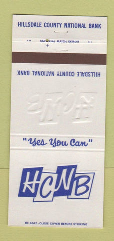 Matchbook Cover - Hillsdale County National Bank MI 30 Strike