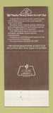 Matchbook Cover - Naples Beach Hotel Golf Club FL 30 Strike