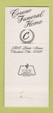Matchbook Cover - Coreno Funeral Home Cleveland OH 30 Strike