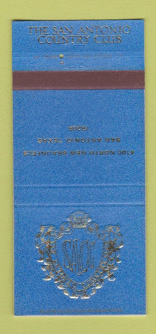 Matchbook Cover - San Antonio Country Club TX 30 Strike