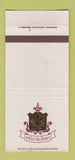 Matchbook Cover - Ville Du Parc Country Club Mequon WI 30 Strike