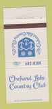 Matchbook Cover - Orchard Lake Country Club 30 Strike