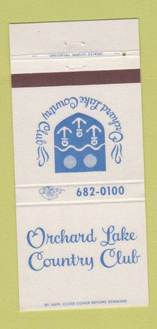 Matchbook Cover - Orchard Lake Country Club 30 Strike