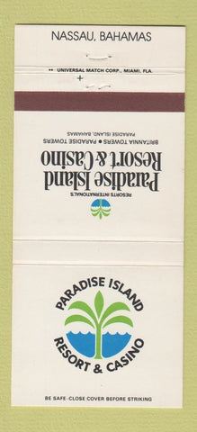 Matchbook Cover - Paradise Island Resort Casino Bahamas 30 Strike