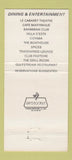 Matchbook Cover - Paradise Island Resort Casino Bahamas 30 Strike