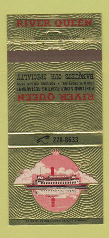 Matchbook Cover - River Queen Portland OR  restaurant 30 Strike