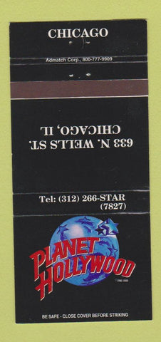 Matchbook Cover - Planet Hollywood Chicago IL 30 Strike