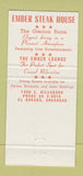 Matchbook Cover - Ember Steak House El Dorado AR WEAR 30 Strike