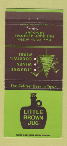 Matchbook Cover - Little Brown Jug Pine Bluff AR 30 Strike