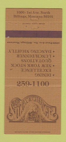 Matchbook Cover - The Stock Exchange Billings MT restaurant 30 Strike