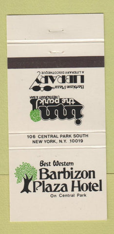 Matchbook Cover - Barbizon Plaza Hotel New York City 30 Strike